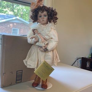 Sophie and Her Bru porcelain doll